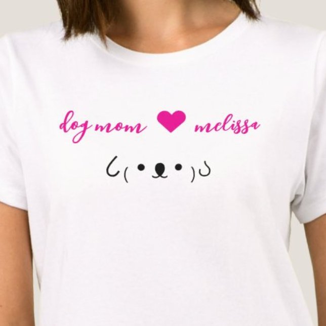 Personalized Dog Mom T-Shirt (Personalized Dog Mom T-Shirt)