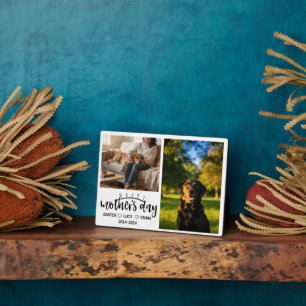 Personalized Dog Mom with Custom Name   Happy  Plaque