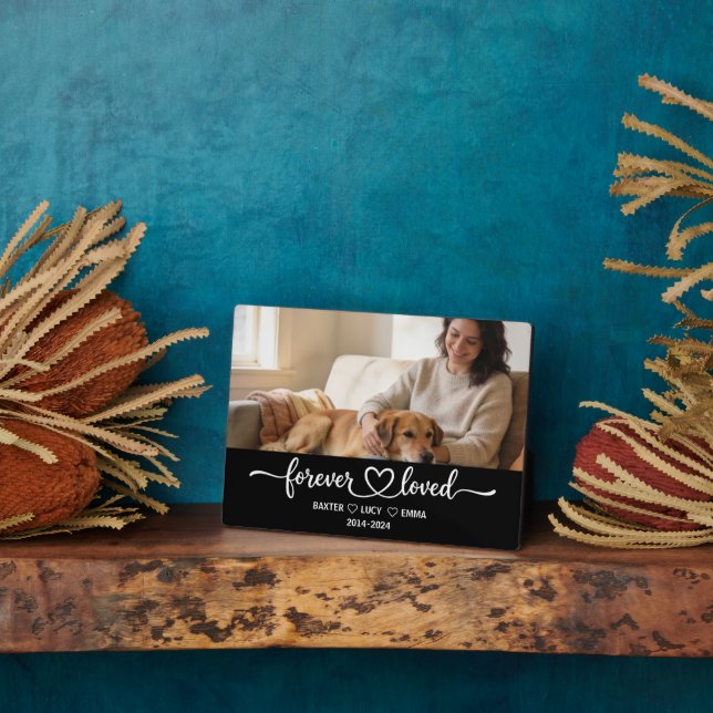 Personalized Dog Mom with Custom Name | Happy  Plaque (Side)