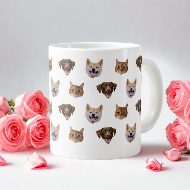 Personalized Dog Mug, Dog Cat Mom Gift  Large Coffee Mug (Creator Uploaded)