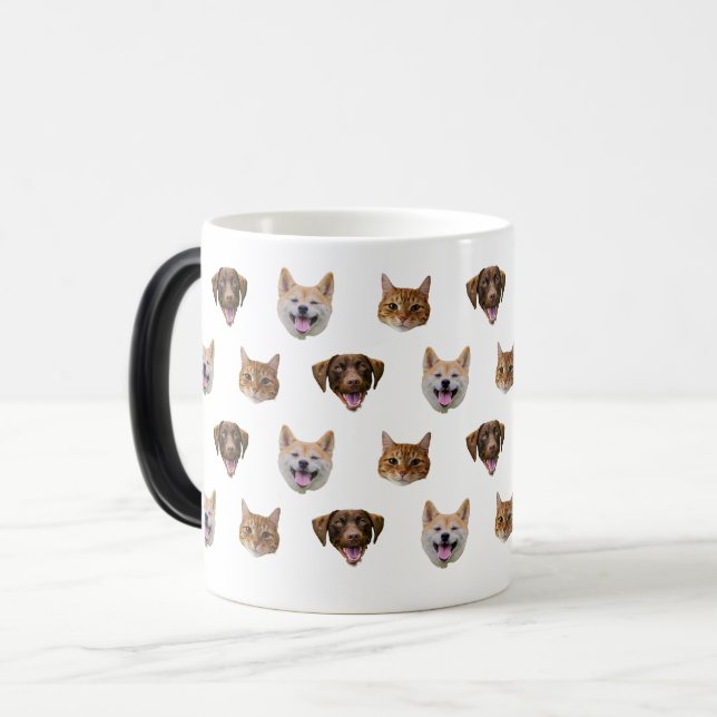 Personalized Dog Mug, Dog Cat Mom Gift  Magic Mug (Front Left)
