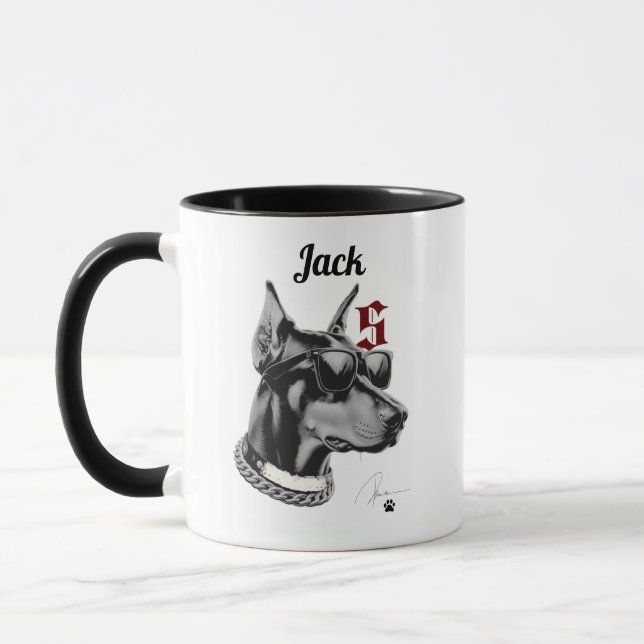 Personalized Dog Mug with Name (Left)
