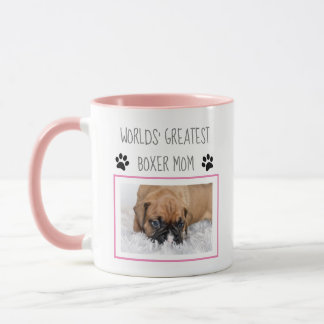 Personalized Dog Mugs - Boxer Mom