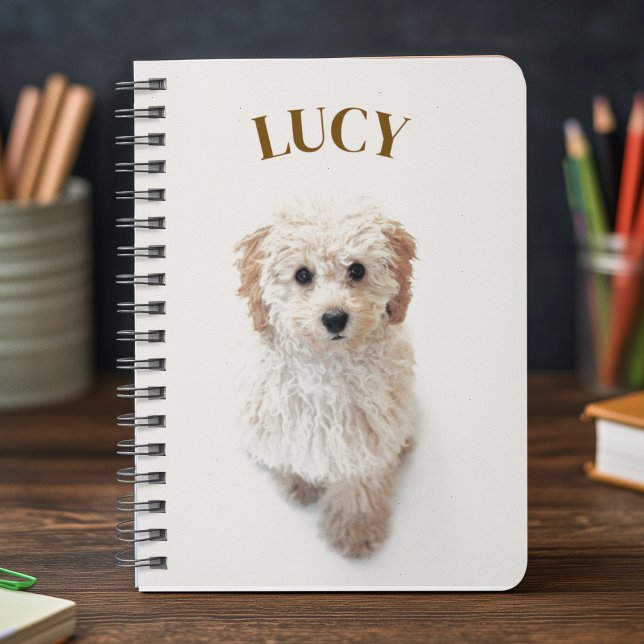 Personalized Dog Notebook – Custom Photo & Name (Creator Uploaded)