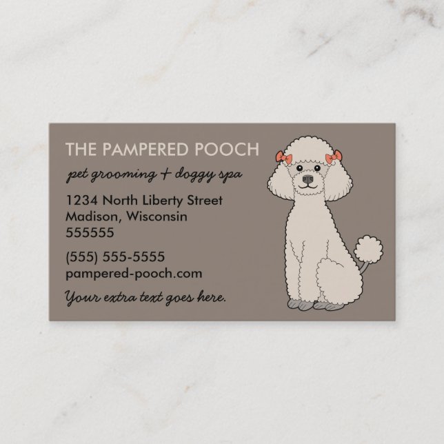 Personalized Dog or Pet Business Cards (Front)