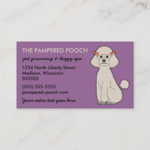 Personalized Dog or Pet Business Cards (plum)
