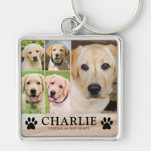 Personalized Dog Pet Memorial Photo Keepsake Keychain