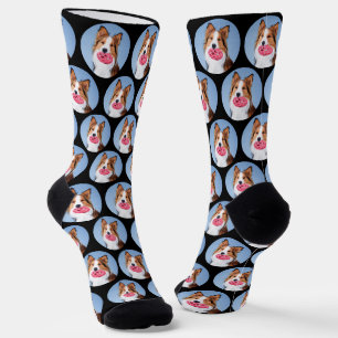 Personalized Dog Pet Photo Collage  Socks