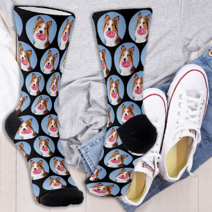 Personalized Dog Pet Photo Collage  Socks