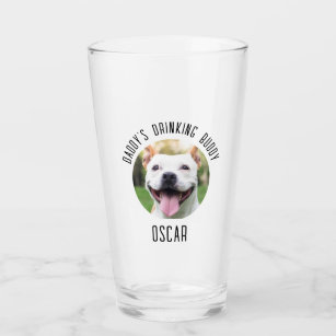Personalized Dog Pet Photo Glass Cup