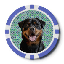 🐾Personalized Dog Pet Photo Green Mandala Pattern