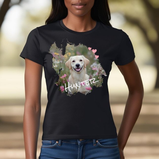 Personalized Dog Pet Photo T-Shirt (Personalize with your pet's photo and name! Perfect for dog lovers!)