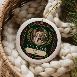 Personalized Dog Photo Christmas Ornament