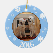 Personalized Dog Photo Christmas Tree Ornament