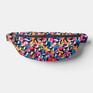 Personalized Dog Photo Colourful Pattern Fanny Pack