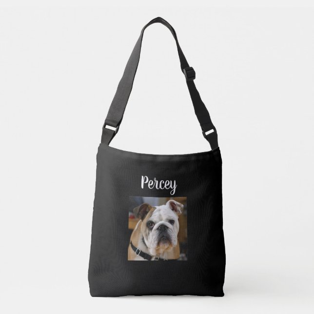 Personalized Dog Photo   Crossbody Bag (Front)