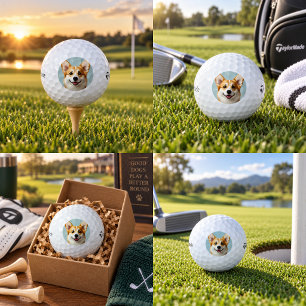Personalized Dog Photo Custom Pet Golf Ball Design