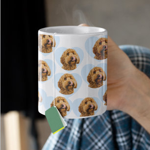 Personalized Dog Photo   Custom Pet Heart  Coffee Mug