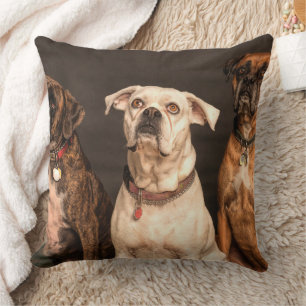 Personalized Dog Photo Custom Pet Lover Home Decor Throw Pillow