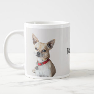 Personalized Dog Photo Custom Pet Name Large Coffee Mug