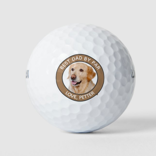 Personalized Dog Photo Customize Golf Balls (Front)