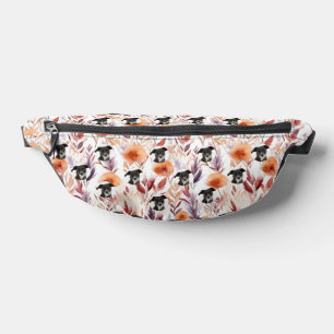 Personalized Dog Photo Dried Flowers Pattern Fanny Pack