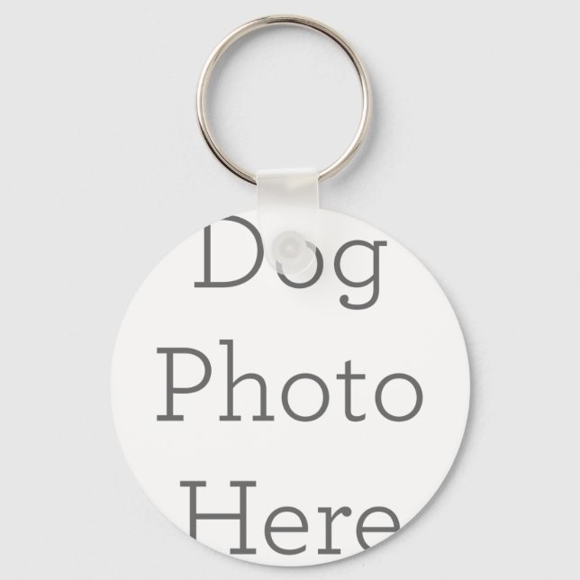 Metal Circle Keychain, 5.08 cm (Front)