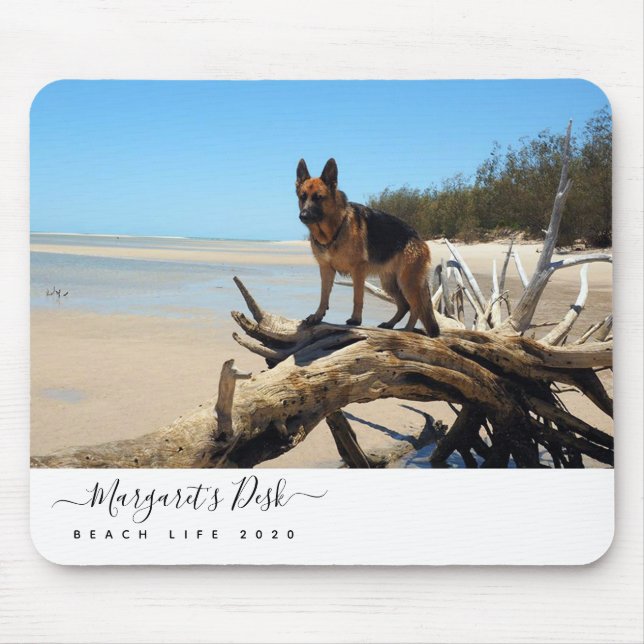Personalized Dog Photo Mouse Pad (Front)