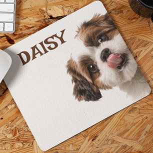 Personalized Dog Photo & Name Mouse Pad