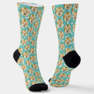Personalized Dog Photo Pet Custom Gifts Socks