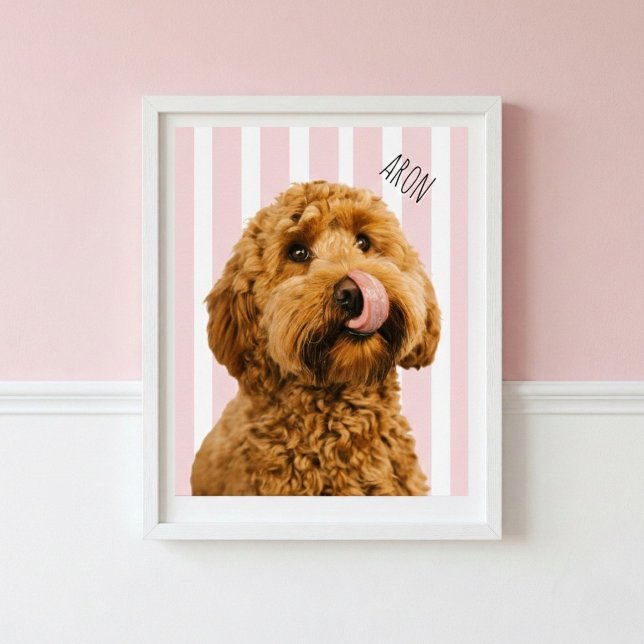 Personalized Dog Photo Poster | Custom Pet Name  (Créateur téléchargé)