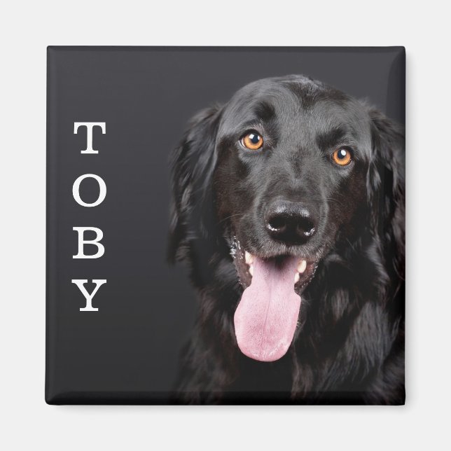 Personalized Dog Photo Refrigerator Magnet (Front)