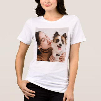 Personalized Dog Photo T-Shirt | Tri-Blend Shirt