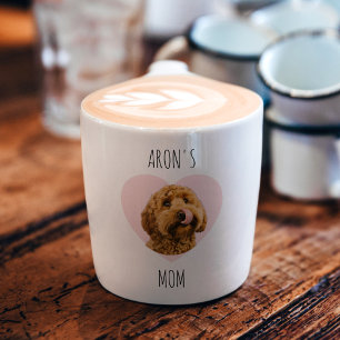 Personalized Dog Photo Valentine   Custom Pet  Espresso Cup