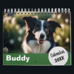 Personalized Dog Photos Pet Year Create Your Own Calendar<br><div class="desc">Create your own custom calendar, with your favourite photos of your dog, ready to enjoy throughout the year. Click 'Personalize' to add your own choice of cover photo, a picture for each month, your dog's name, and the year number. The stylish and simple calendar makes an ideal gift for dog...</div>