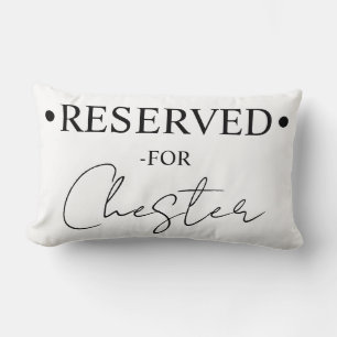 Personalized Dog Pillow Case: Reserved For, Custom