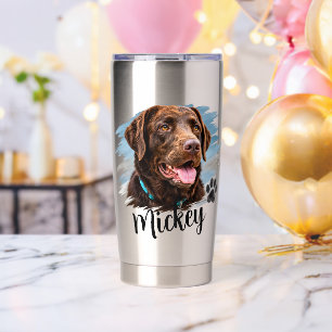 Personalized Dog Portrait Insulated Tumbler