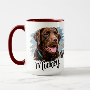 Personalized Dog Portrait Mug
