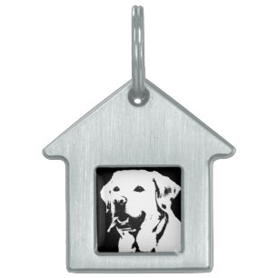 Personalized Dog Portrait Photo Name Photo Engrave Pet ID Tag