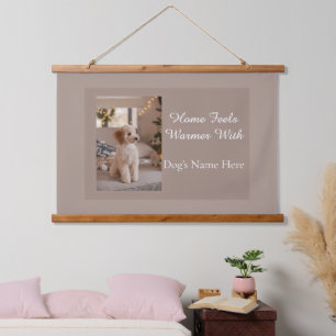 Personalized Dog’s Name, Custom Dog Lover Gift Hanging Tapestry
