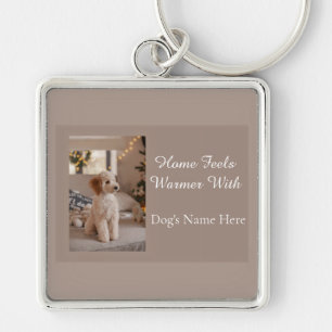 Personalized Dog’s Name, Custom Dog Lover Gift Keychain
