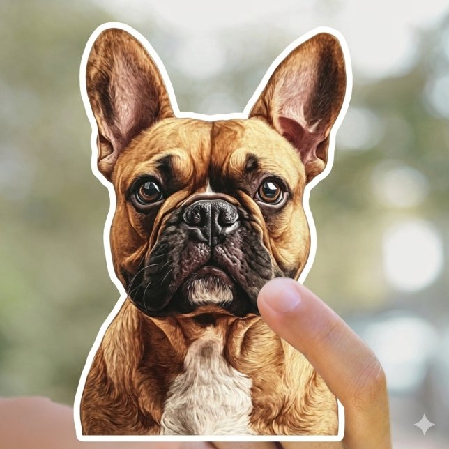 Personalized Dog Stickers custom Dog Face Sticker (Creator Uploaded)