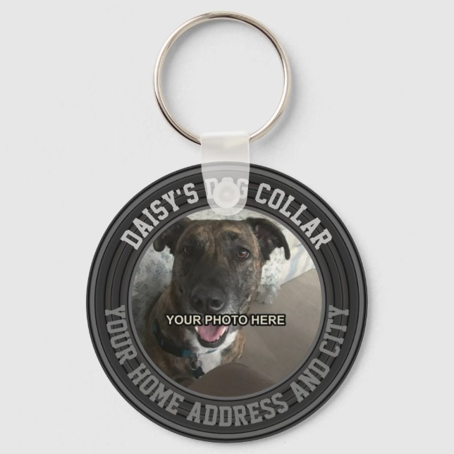 Personalized Dog Tag Keychain (Front)
