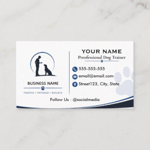 Personalized Dog Training Business Card