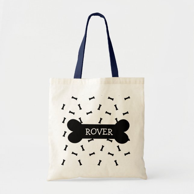 Personalized Dog Treats Tote Bag (Front)
