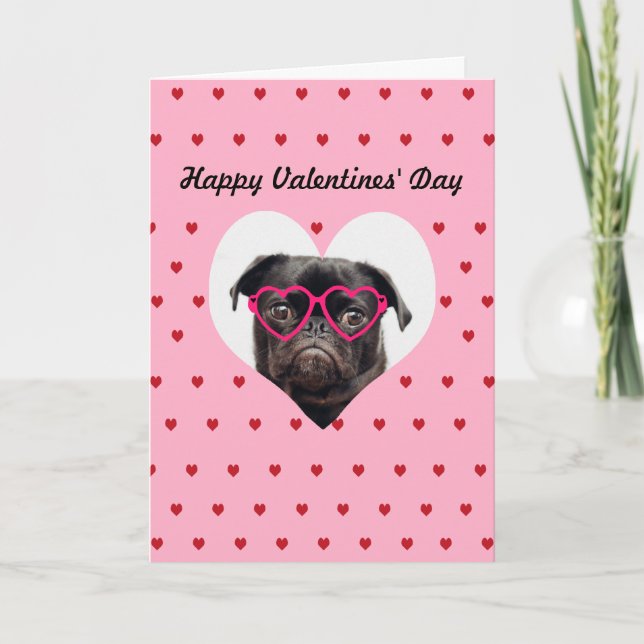 Personalized Dog Valentines Day Card (Front)