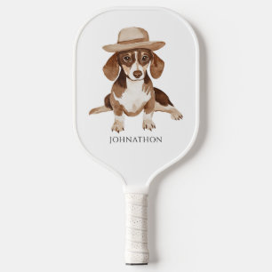 Personalized Dog Watercolor Pickleball Paddle