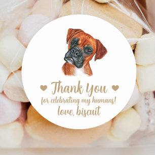 Personalized Dog Wedding Favour Stickers