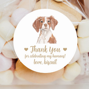 Personalized Dog Wedding Favour Stickers