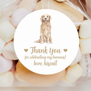 Personalized Dog Wedding Favour Stickers
